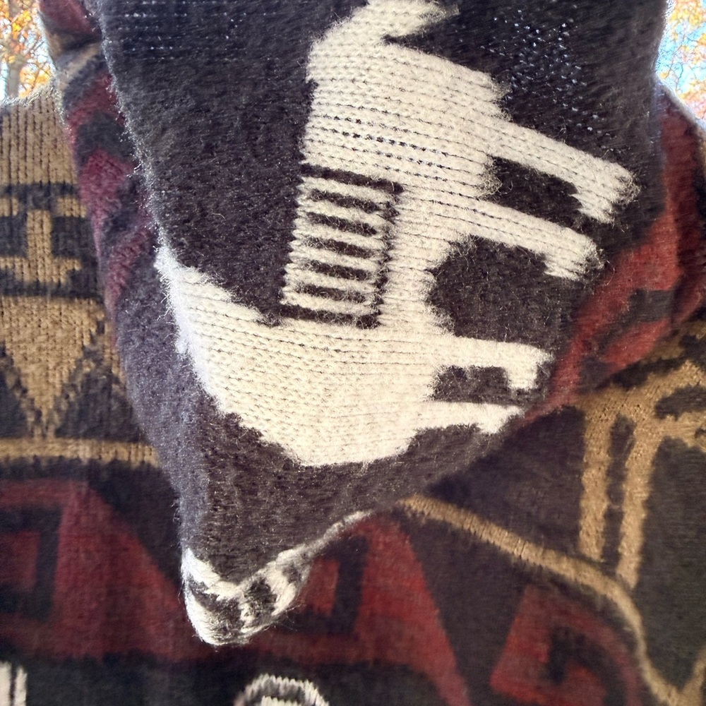 Vintage Men's Llama Pattern Cardigan Sweater - Picture 12 of 12